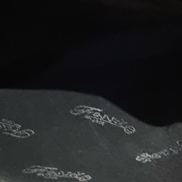 Fossil Shoulder Bag in a Dark Brown/Black with Stitching and Magnetic Closure - Picture 5 of 7